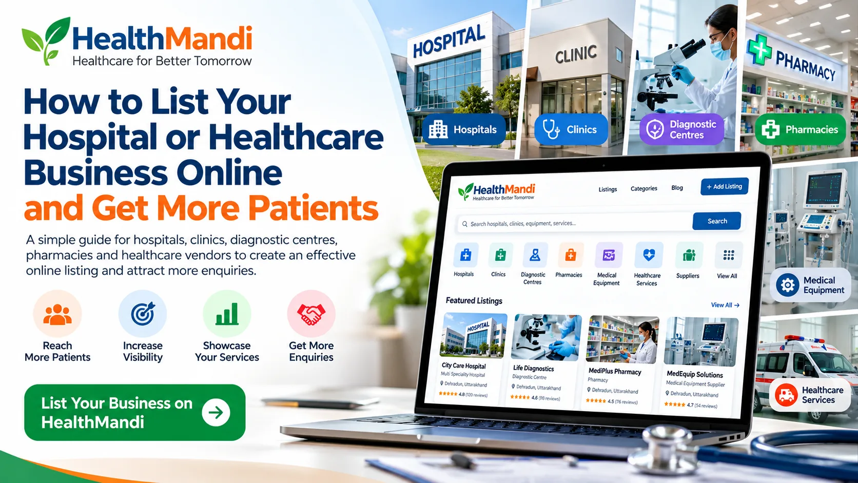 How to List Your Hospital or Healthcare Business Online and Get More Patients
